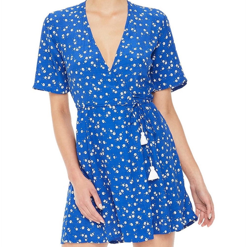 Faithfull the Brand Freya Betina Dress Cobalt XS